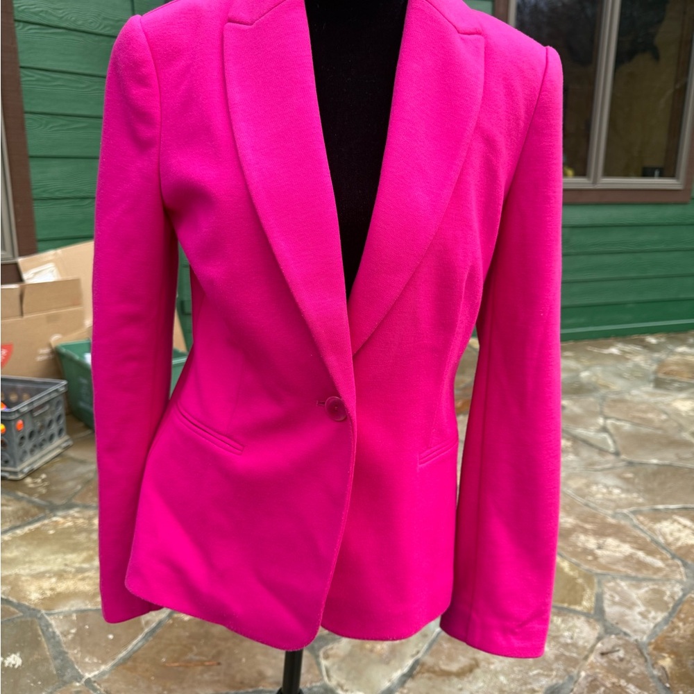 Lilly Pulitzer Leighton Hot Pink Blazer Size Small